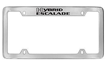 Cadillac Escalade Hybrid Chrome Metal license Plate Frame Holder 4 Hole