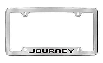 Dodge Journey Chrome Metal license Plate Frame Holder 4 Hole