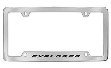 Ford Explorer Chrome Metal license Plate Frame Holder 4 Hole