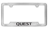 Nissan Quest Chrome Metal license Plate Frame Holder 4 Hole