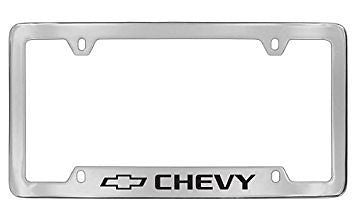 Chevrolet Logo Chrome Metal license Plate Frame Holder 4 Hole