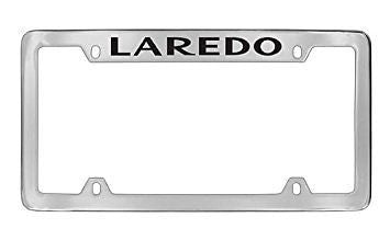 Jeep Laredo Chrome Metal license Plate Frame Holder 4 hole