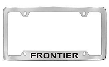 Nissan Frontier Chrome Metal license Plate Frame Holder 4 Hole