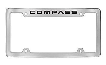Jeep Compass Chrome Metal license Plate Frame Holder 4 Hole
