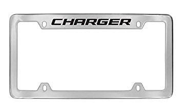 Dodge Charger Chrome Metal license Plate Frame Holder 4 Hole