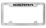 GMC Sierra Chrome Metal license Plate Frame Holder 4 Hole