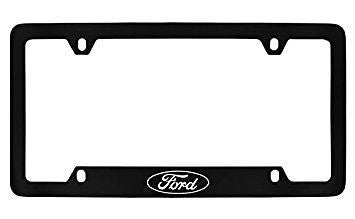Ford Logo Black Metal license Plate Frame Holder 4 Hole
