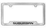 Chevrolet Suburban Chrome Metal license Plate Frame Holder 4 Hole