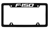 Ford F-150 Black Metal license Plate Frame Holder 4 Hole