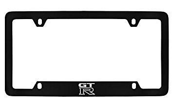Nissan Gtr Black Metal license Plate Frame Holder 4 Hole