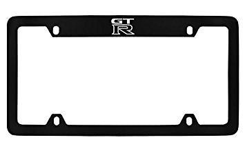 Nissan Gtr Black Metal license Plate Frame Holder 4 Hole