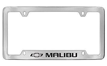 Chevrolet Malibu Chrome Metal license Plate Frame Holder 4 Hole