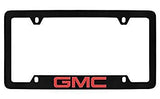 GMC Logo Black Metal license Plate Frame Holder 4 Hole