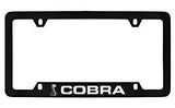 Ford Cobra Mustang Black Metal license Plate Frame Holder 4 Hole