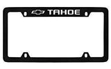 Chevrolet Tahoe Black Metal license Plate Frame Holder 4 Hole