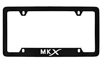 Lincoln MKX Black Metal license Plate Frame Holder 4 Hole