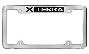Nissan Xterra Chrome Metal license Plate Frame Holder 4 Hole