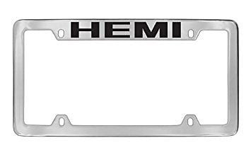 Dodge Hemi Chrome Metal license Plate Frame Holder 4 Hole