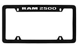Dodge 2500 Ram Black Metal license Plate Frame Holder 4 Hole