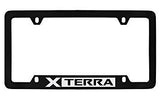 Nissan Xterra Black Metal license Plate Frame Holder 4 Hole
