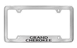 Jeep Grand Cherokee Chrome Metal license Plate Frame Holder 4 Hole