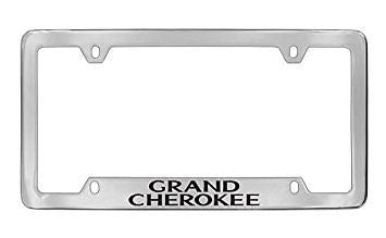 Jeep Grand Cherokee Chrome Metal license Plate Frame Holder 4 Hole