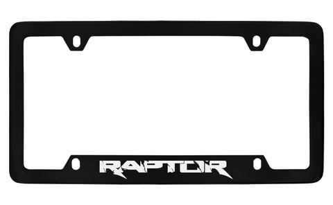 Ford Raptor Black Metal license Plate Frame Holder 4 Hole