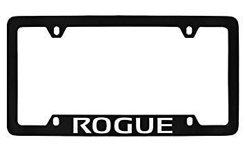 Nissan Rogue Black Metal license Plate Frame Holder 4 Hole