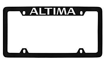 Nissan Altima Black Metal license Plate Frame Holder 4 Hole