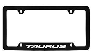 Ford Taurus Black Metal license Plate Frame Holder 4 Hole