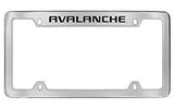 Chevrolet Avalanche Chrome Metal license Plate Frame Holder 4 Hole