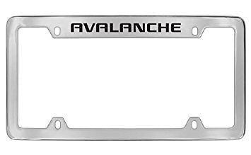 Chevrolet Avalanche Chrome Metal license Plate Frame Holder 4 Hole