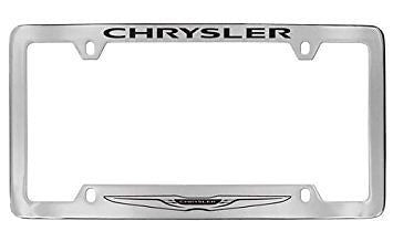 Chrysler Logo Chrome Metal license Plate Frame Holder 4 Hole
