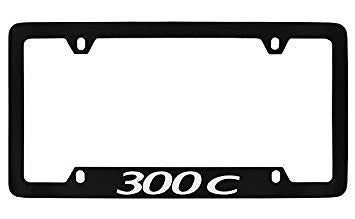 Chrysler 300C Black Metal license Plate Frame Holder 4 Hole