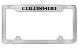 Chevrolet Colorado Chrome Metal license Plate Frame Holder 4 Hole