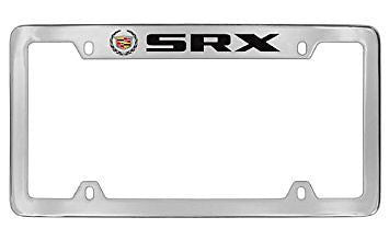Cadillac SRX Chrome Metal license Plate Frame Holder 4 Hole