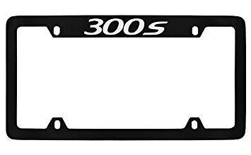 Chrysler 300S Black Metal license Plate Frame Holder 4 Hole