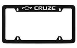 Chevrolet Cruze Black Metal license Plate Frame Holder 4 Hole