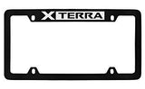 Nissan Xterra Black Metal license Plate Frame Holder 4 Hole
