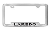 Jeep Laredo Chrome Metal license Plate Frame Holder 4 Hole