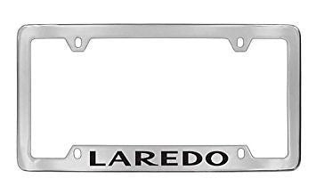 Jeep Laredo Chrome Metal license Plate Frame Holder 4 Hole