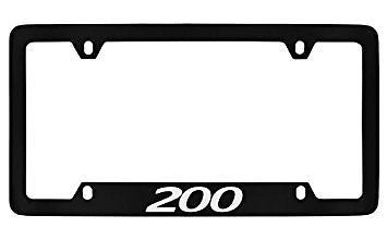 Chrysler 200 Black Metal license Plate Frame Holder 4 Hole