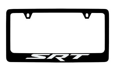 Dodge SRT Black Coated Metal License Plate Frame Holder