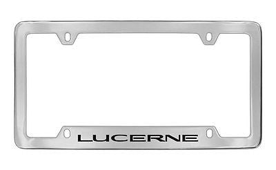 Buick Lucerne Chrome Plated Metal Bottom Engraved License Plate Frame Holder