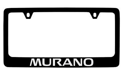 Nissan Murano Black Coated Metal License Plate Frame Holder