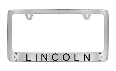 Lincoln Workmark Chrome Plated Metal License Plate Frame Holder