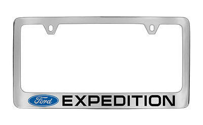 Ford Expedition Chrome Plated Metal License Plate Frame Holder