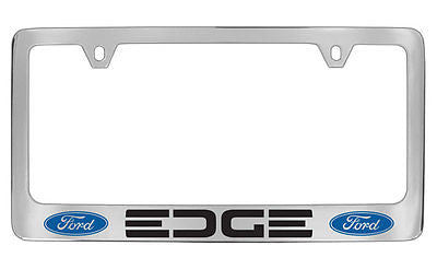 Ford Edge Chrome Plated Metal License Plate Frame Holder