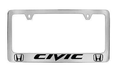 Honda Civic Chrome Plated Metal License Plate Frame Holder
