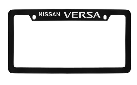 Nissan Versa Black Metal license Plate Frame Holder